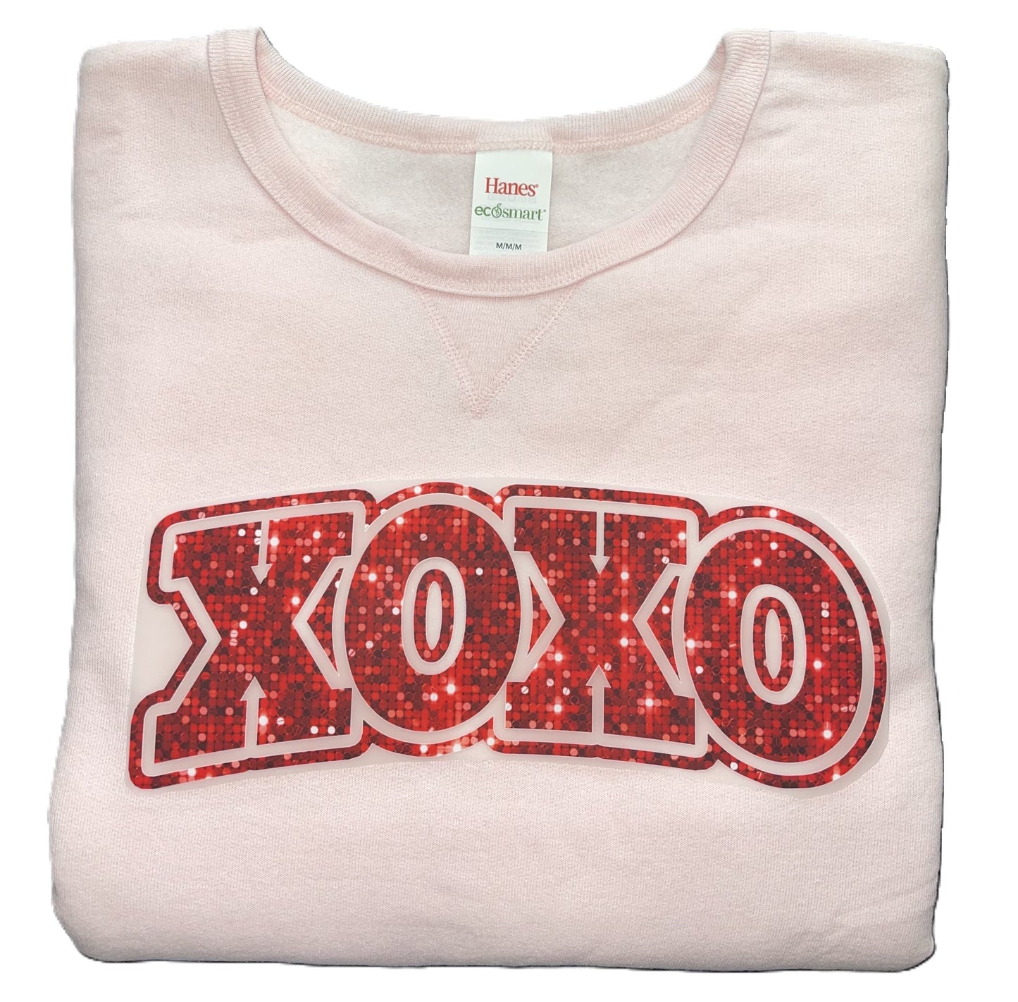 Glitter XOXO Pull-On Sweatshirt