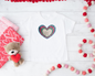 Heart Overlay Valentine's Day Onesie/T-shirt