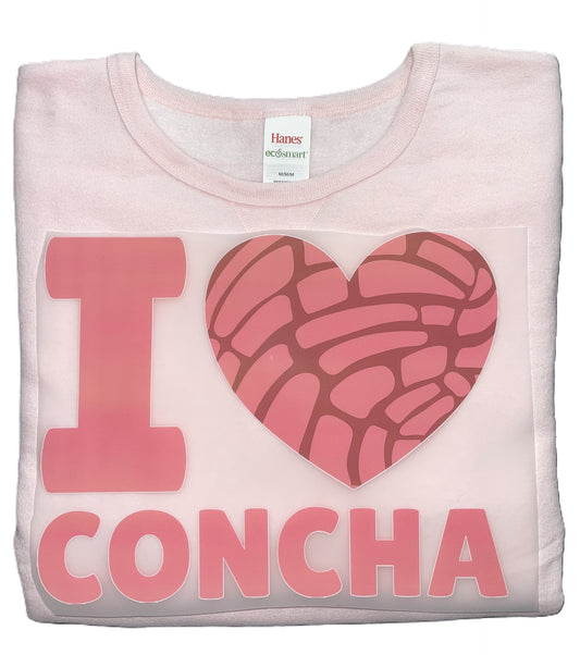 Valentine's Day Sweatshirt "I Love Concha"
