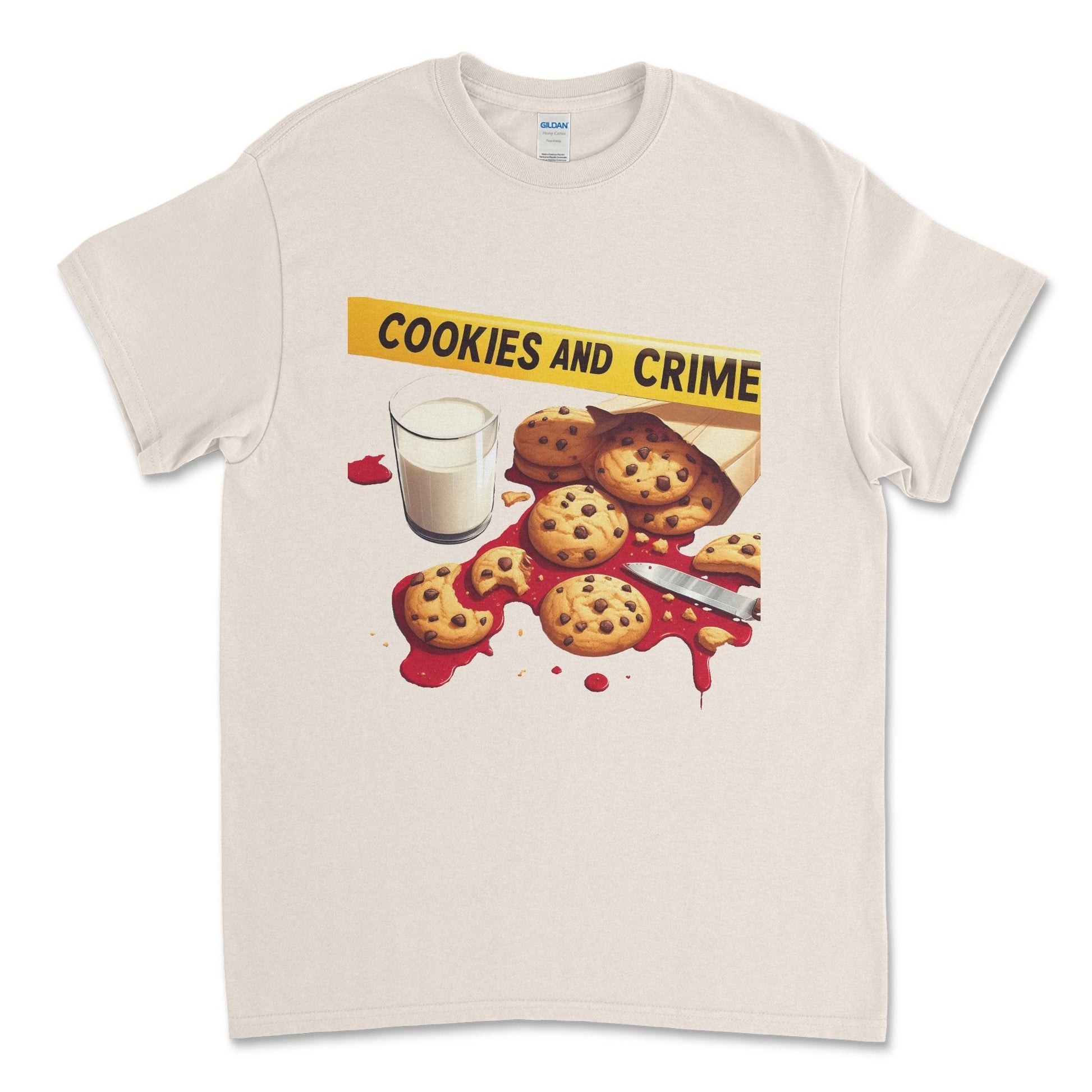 Cookies and Crime Short Sleeve T-shirt - Black Roze CreationsCookies and Crime Short Sleeve T-shirt