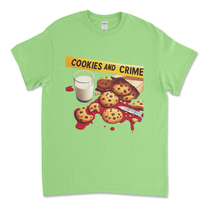 Cookies and Crime Short Sleeve T-shirt - Black Roze CreationsCookies and Crime Short Sleeve T-shirt