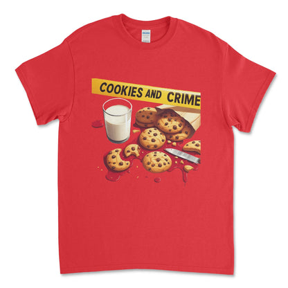 Cookies and Crime Short Sleeve T-shirt - Black Roze CreationsCookies and Crime Short Sleeve T-shirt
