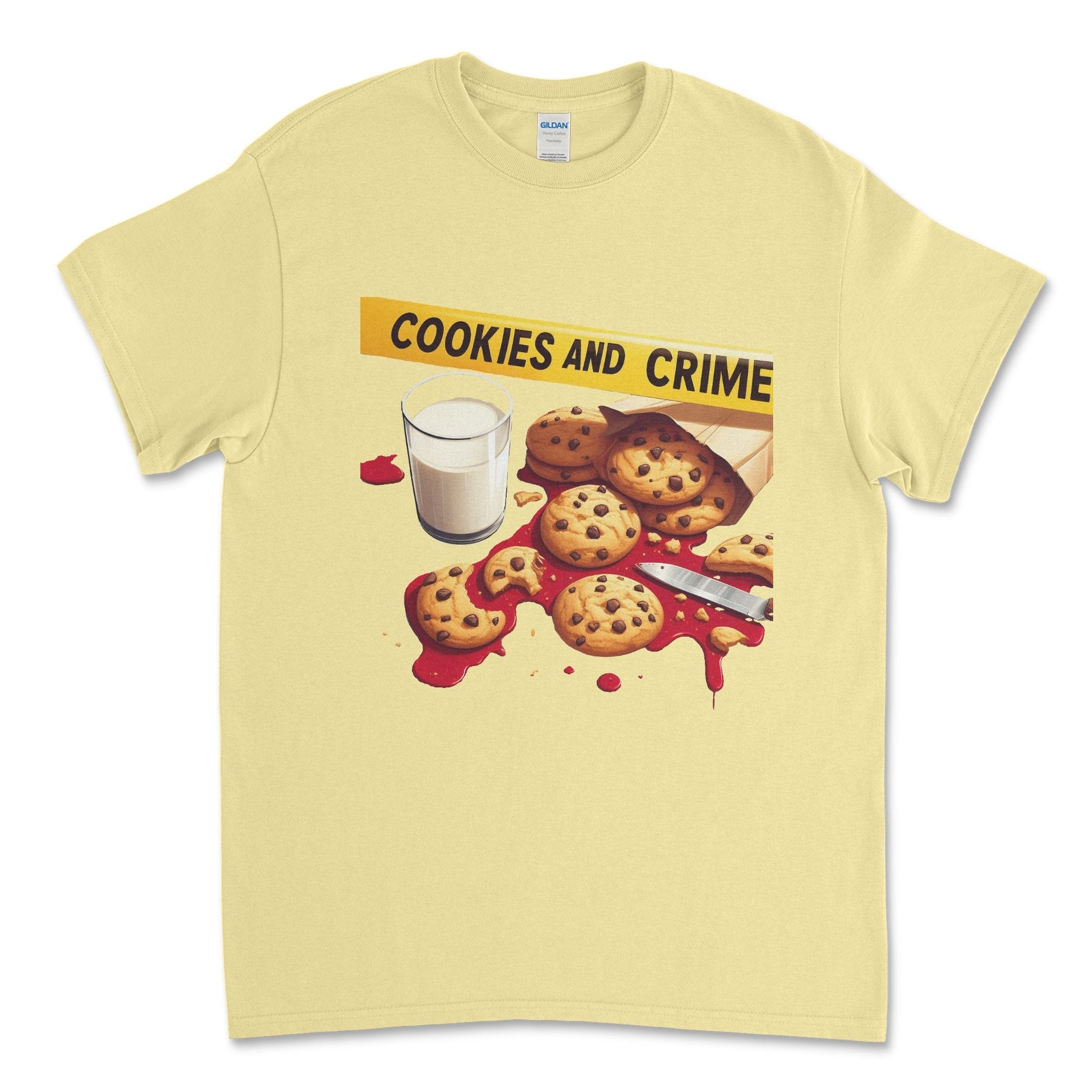 Cookies and Crime Short Sleeve T-shirt - Black Roze CreationsCookies and Crime Short Sleeve T-shirt