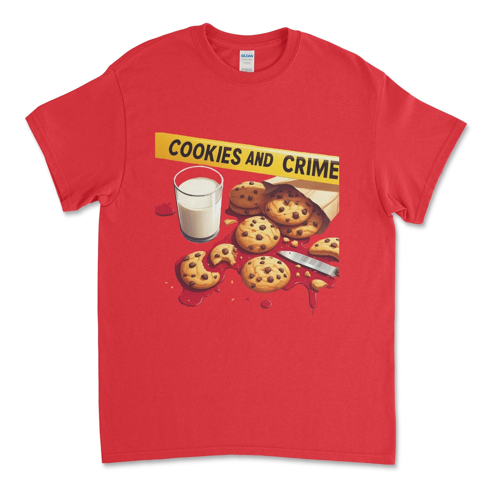 Cookies and Crime Short Sleeve T-shirt - Black Roze CreationsCookies and Crime Short Sleeve T-shirt