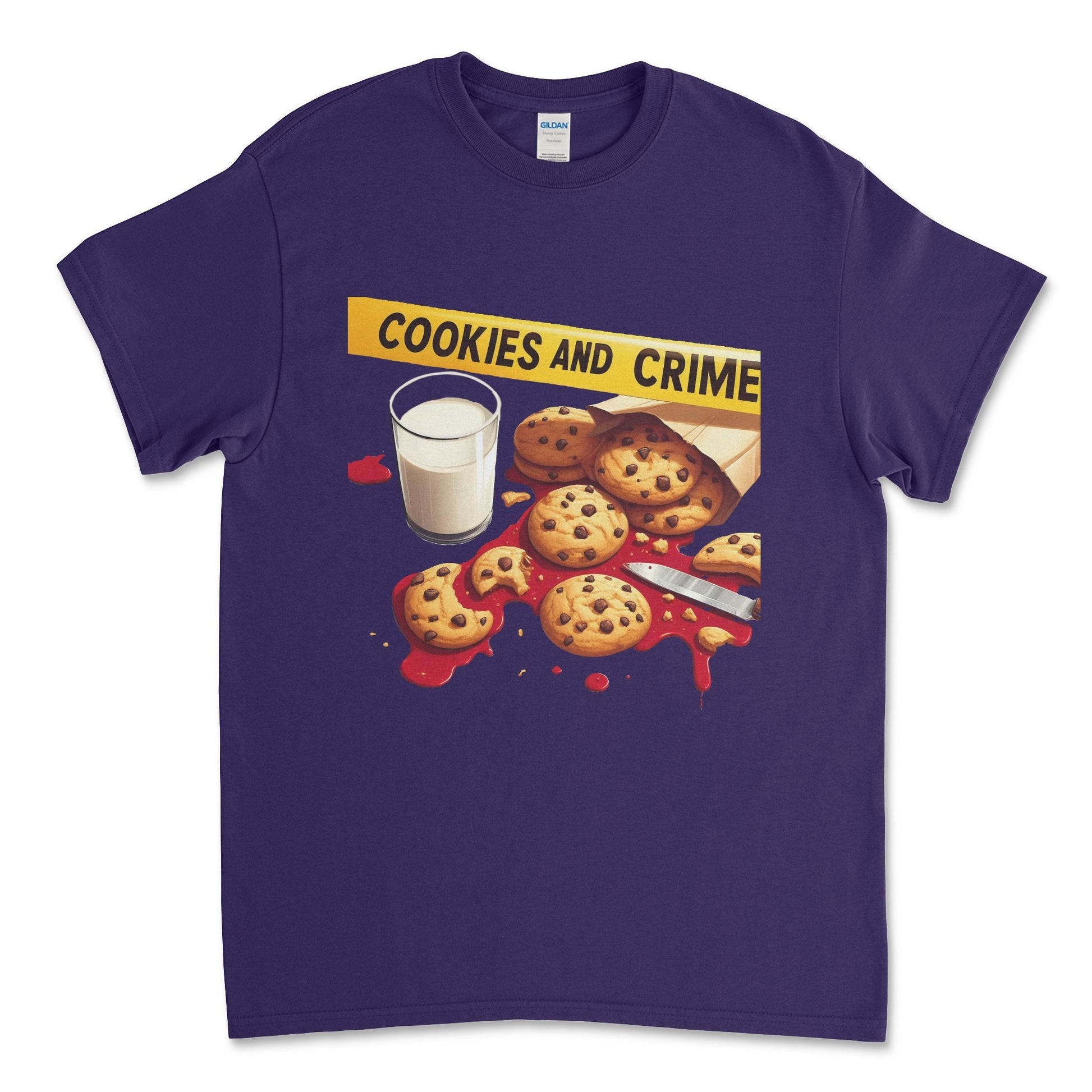 Cookies and Crime Short Sleeve T-shirt - Black Roze CreationsCookies and Crime Short Sleeve T-shirt