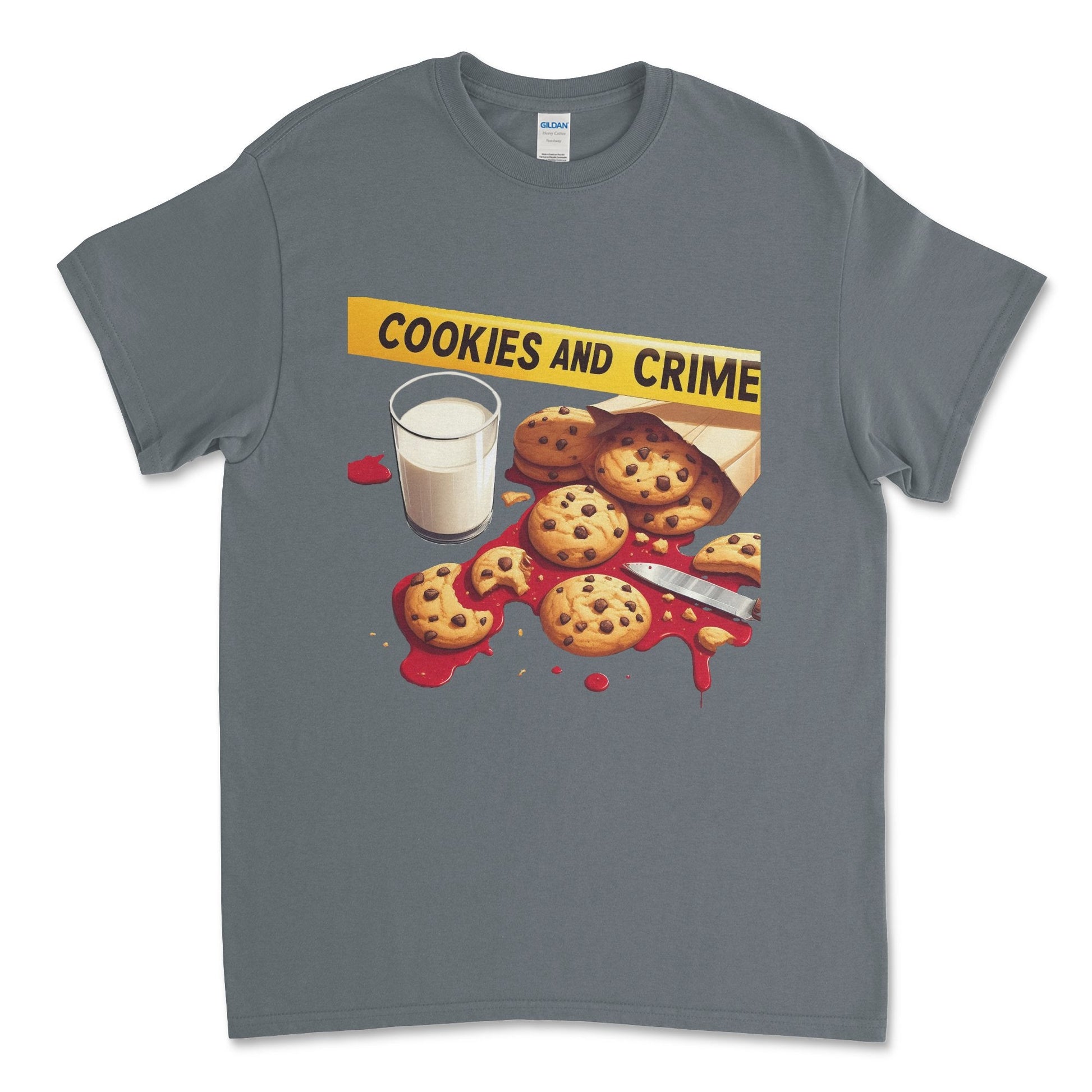 Cookies and Crime Short Sleeve T-shirt - Black Roze CreationsCookies and Crime Short Sleeve T-shirt