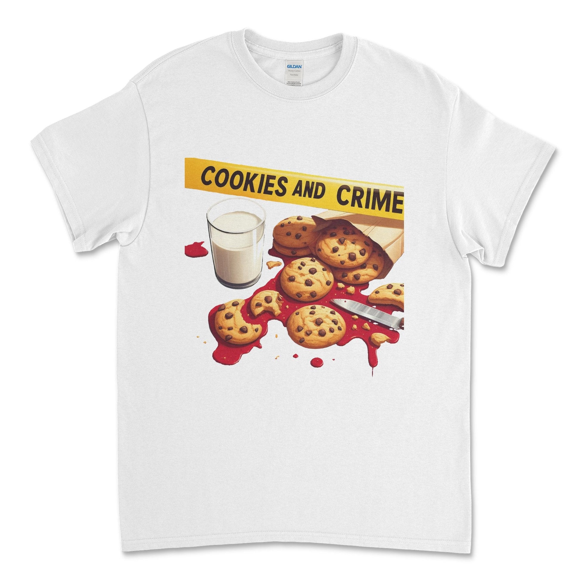 Cookies and Crime Short Sleeve T-shirt - Black Roze CreationsCookies and Crime Short Sleeve T-shirt