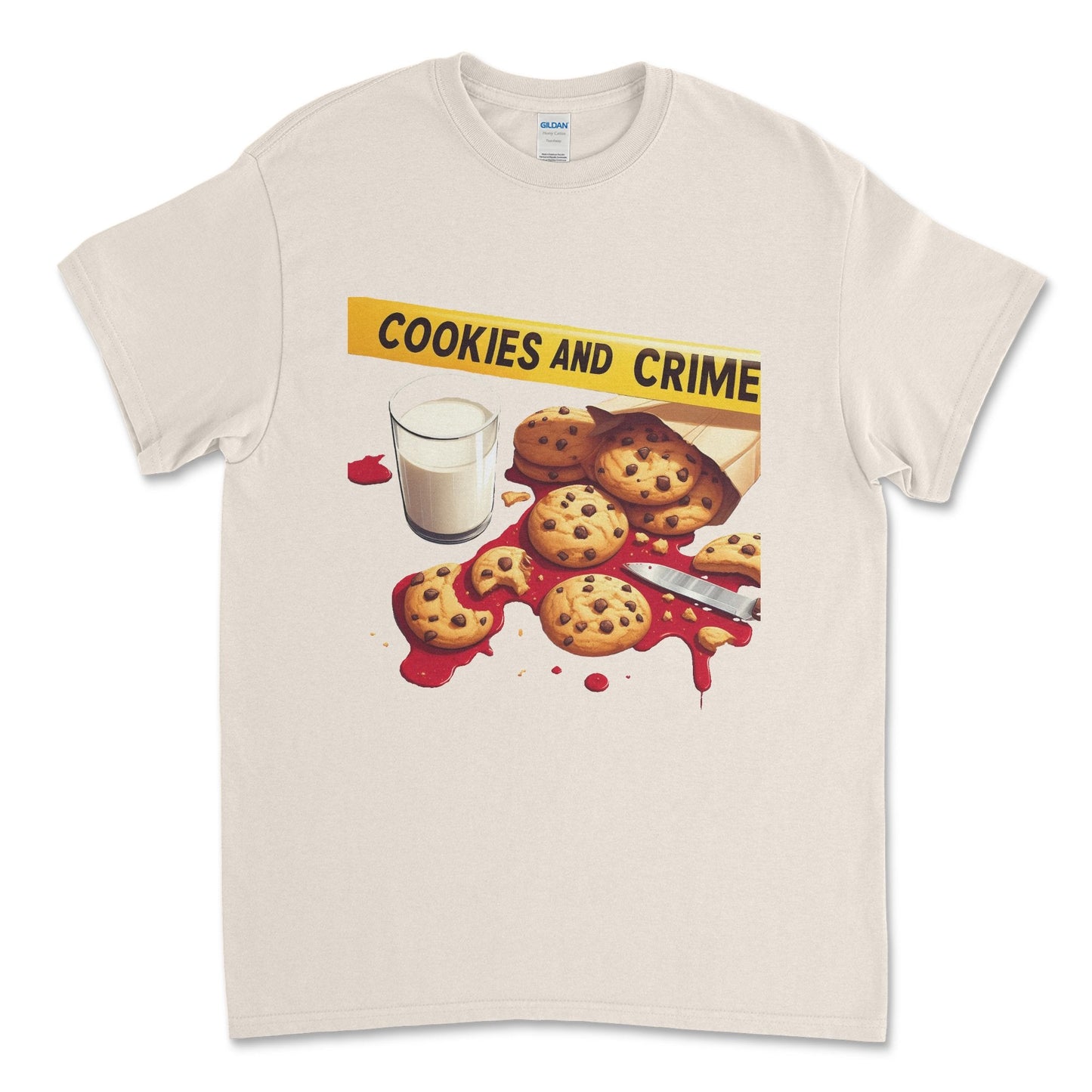 Cookies and Crime Short Sleeve T-shirt - Black Roze CreationsCookies and Crime Short Sleeve T-shirt