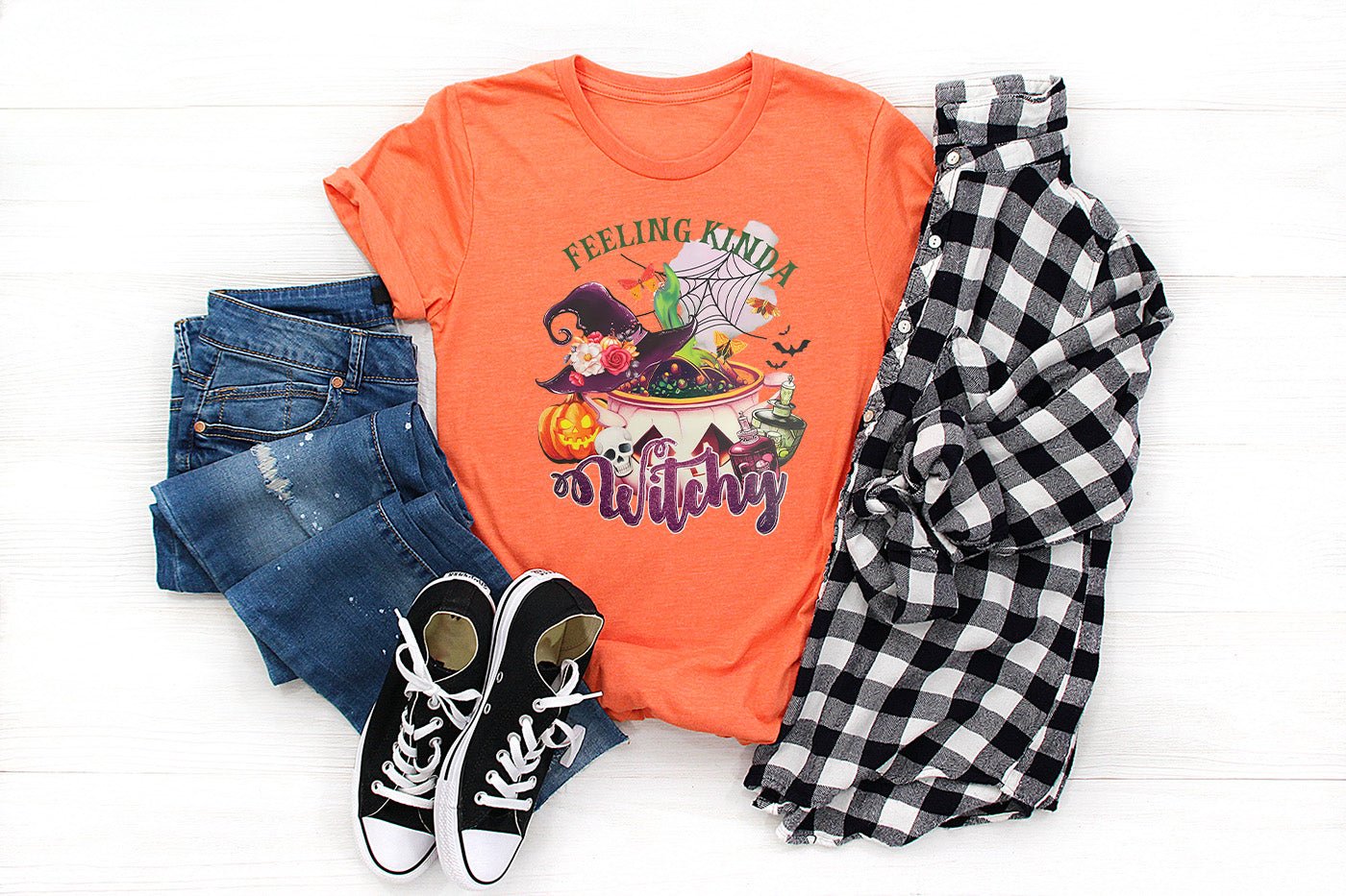 Feeling Kinda Witchy T-shirt - Black Roze CreationsFeeling Kinda Witchy T-shirt