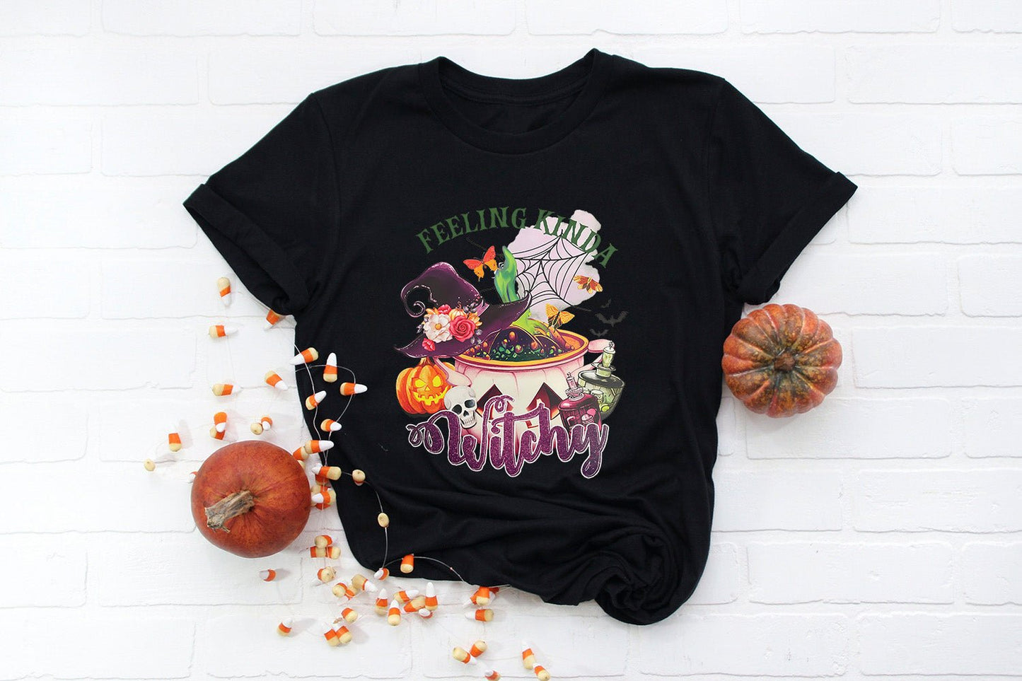 Feeling Kinda Witchy T-shirt - Black Roze CreationsFeeling Kinda Witchy T-shirt
