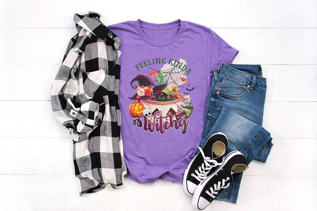 Feeling Kinda Witchy T-shirt - Black Roze CreationsFeeling Kinda Witchy T-shirt