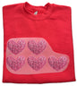 Glitter Hearts Pull-On Sweatshirt